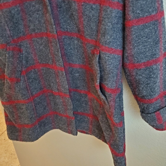 Woolrich Ember Peak Wool Plaid Checked Hoodie Winter Snow Fall Pea Coat - Picture 8 of 14